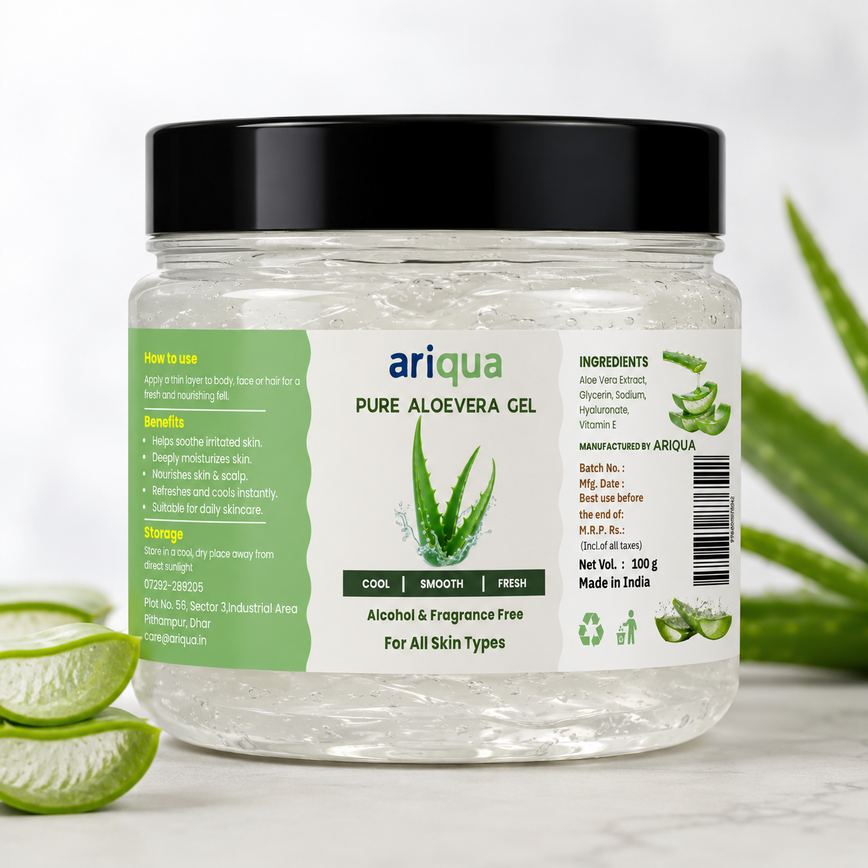 Ariqua Aloe Vera Gel bottle