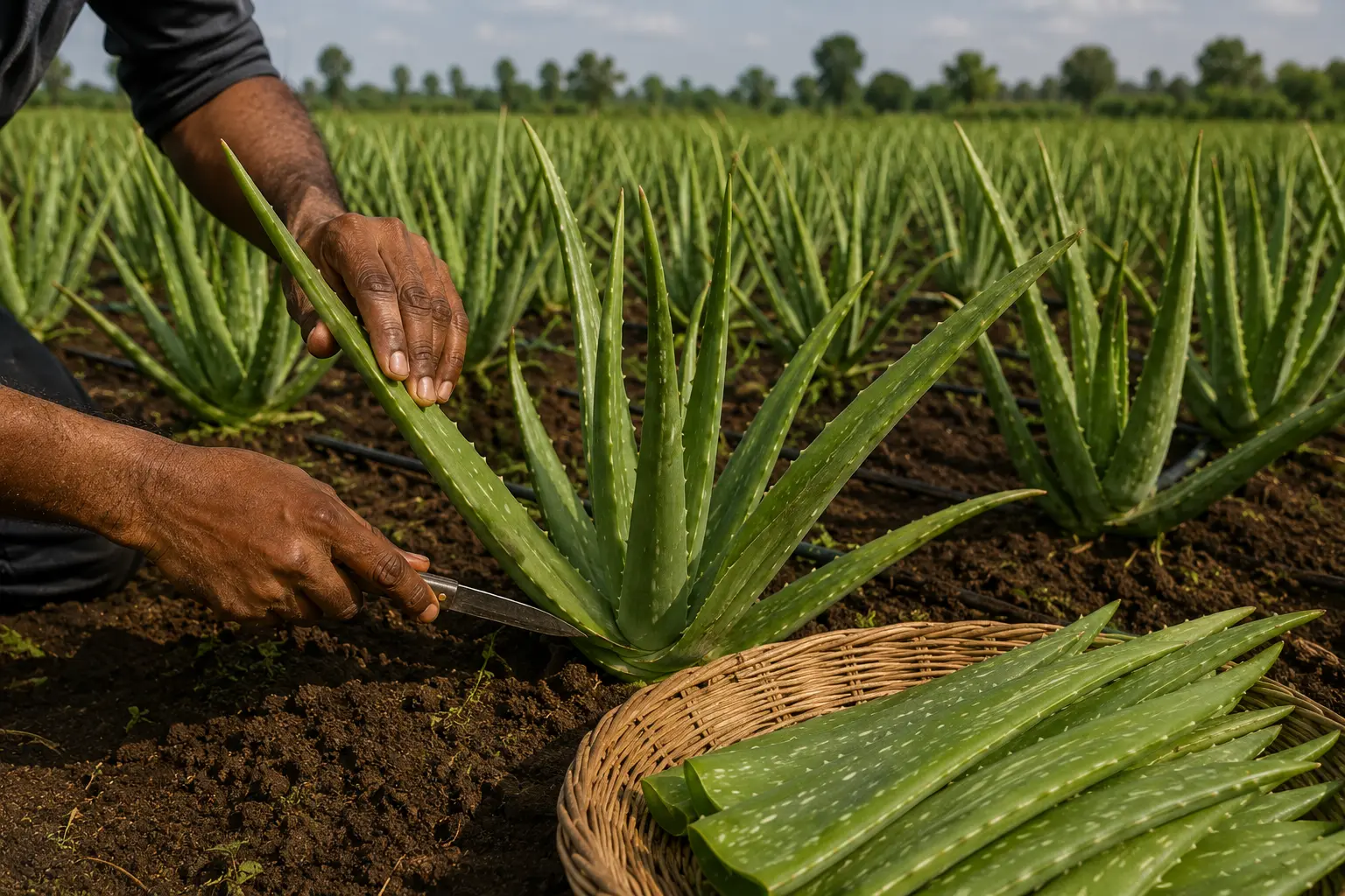 Ariqua Gel surrounded by aloe